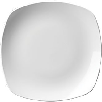 Churchill W842 Whiteware Square Plate, 6.5', 170 mm, Plain (Pack of 12)