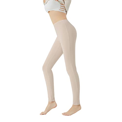 Dmsky Leggings for Women High Waisted, Soft Stretchy Tummy Control Butt Lifting Full Length Yoga Pants, (Olive, L)