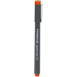 Staedtler 308 05-4 BK1 Pigment Liner Pen Set – Pack of 1 (Orange)