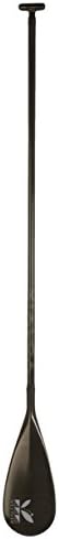 KIALOA Paddle GL Surf II Ergo Grip Carbon Fiber Stand Up Paddle Board Paddle, Cut To Order, Black, 78"