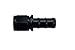Straight -8AN Twist Lok Hose End Slip Fit Push Lock Black 8 AN Flare 8010-08B