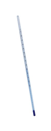 Thermco B110CWS General Laboratory Red Spirit Filled Thermometer, -20 to 110Â°C Range, 1Â°C Division, Total Immersion, 305mm Length