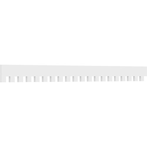 7"H x 1"P x 93 1/4"L Sanford Architectural Grade PVC Dentil Trim for 14/12 Roof…
