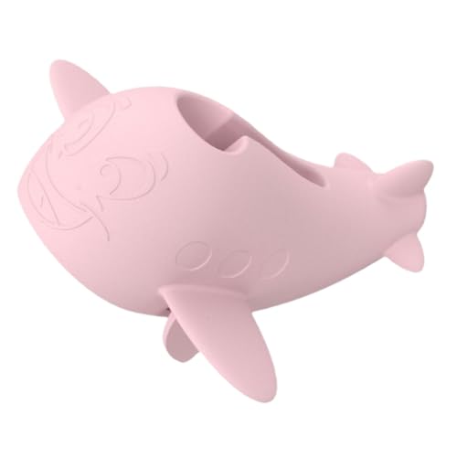 Hoement Whale Shape Bath Faucet Silicone Tub Spout Protector for Boys and Girls Bathing Accessories Safety Fun Design