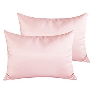 Buy Satin Pillow Cover Pillowcase Soft Comfortable Silky For