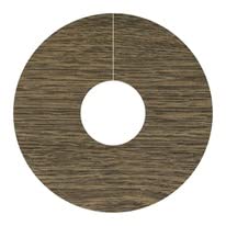 4 x FC60 Tonneau Oak SURROUND for Laminate Flooring Overall size: 45mm to suit 15MM pipes - LASER CUT - EASYFIT - Please use chart to select closest match