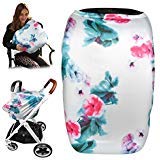 Kyapoo Nursing Cover Breastfeeding Cover, Multi Use Carseat Cover and Scarf, Baby Car Seat Cover,Printed Style for Moms and Baby