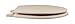 Comfort Seats C1B4R230 Deluxe Molded Wood Toilet Seat, Round, Fawn Beige, C3B4R230