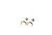 Infinitine Boho Gypsy Cartilage Tragus Round Circle Half Crescent Moon Ear Studs Earring Piercing-Ex (Silver)