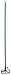 SPARTA 4166414 Spectrum Fiberglass Mop Handle With Quik-Release For Cleaning, Commercial, Residential, 60 Inches, Blue