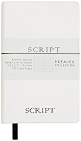 Script Premier Collection Hard Cover Pocket Notebook, Size 3.5”x5.5”. 192 Ruled Pages (Lined). Pocket Journal, Memo Book. Ideal for Field Notes, Writings, and Thoughts.