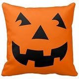 Halloween Pumpkin Head Jack O Lantern Pillow Case 18" * 18"