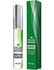 Natural Eyelash Growth Serum - Lash Booster & Eyebrow Enhancing Serum to Grow Thicker, Longer Lashes - USA-Made Eyelash Conditioner & Enhancer
