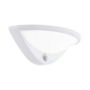 EGLO LED buitenwandlamp Belcreda, 1-lichts buitenlamp incl. bewegingssensor, sensor wandlamp gemaakt van gegoten…