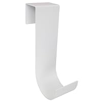 MIDE Products 2310W-2 Aluminum Pool Accessory Hooks Pair, Fits 1-3/4-Inch to 2-1/8-Inch Wide Fences, 10-Inch Long, White - 2 pack