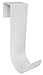 MIDE Products 2310W-2 Aluminum Pool Accessory Hooks Pair, Fits 1-3/4-Inch to 2-1/8-Inch Wide Fences, 10-Inch Long, White – 2 pack