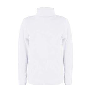 LOTMART Kids Plain Basic Lange Mouw Slim Fit Coltrui Shirt