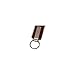 AU-TOMOTIVE GOLD Jeep Brown Leather Keychain