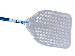 13-inch Rectangular Perforated Pizza Peel - 20-inch Handle