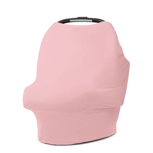 Rquite Car Seat Cover Baby, Carseat Cover for Boy Girl, Stretchy Infant Car Seat Cover, Breathable Car Seat Canopy, Nursing Cover for Breastfeeding, Multi-use Baby Carseat, Carrier, Stroller Covers