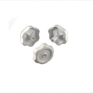 WCM RV Motorhome Trailer 743CE WHT 2-1/4" Diameter White Plastic Window Operator Knob with 1" Shaft