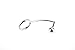 Stainless Steel Metal Anal Hook with Penis Ring for Male, Anal Plug,Penis Chastity Lock,Fetish Cock Ring (50mm)