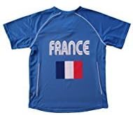 PATOUTATIS Women's T-Shirt for France Team V-Neck Football Shirt Medium Royal