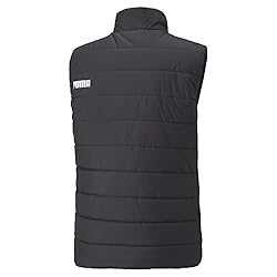 PUMA mens Essentials Padded Vest, Puma Black, Large