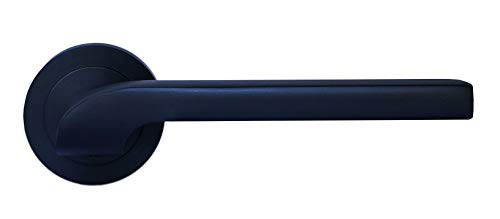 Nx Juego manivela con Roseta Redonda. Ø50mm Negra, 50mm