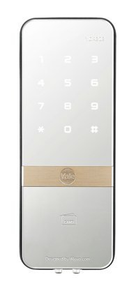 Yale Shine YDR323 Modern And Thin -Battery Powered- Non Handed- Touchscreen Digital Rim Combination Lock For Metal Or Wood Doors