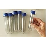 25mm X 150mm (1" X 5.75") 50ml Polycarbonate Test Tubes with Screw Caps 6/pk