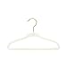 Closet Complete Baby Velvet Hangers, Premium Quality, True-Heavyweight, Virtually-UNBREAKABLE, Ultra-Thin, Space Saving No-Slip, Perfect Size for Babies 0-48 months 360° SPIN, Gold Hooks, Ivory, 25 pc