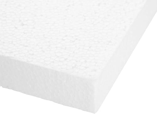 6Pcs Craft Foam Blocks, Floral Arrangement Base, Wedge-Shaped Styrofoam, DIY Flower Craft Foam for Wedding Centerpieces, Bouquets, and Decorative Projects, Sturdy and Lightweight (30.5x15x2.5cm)