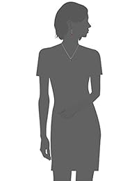 Jewelry Sets for Women : Burgundy Red or Black Crystal Teardrop Necklace and Earrings Set Costume Jewelry for Women, Wedding Party - 18K White Gold Plated Pendant and Earring Sets, Bracelet Set