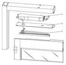 International Door Closers Dorma RTS88-Kit 25 Offset Slide Arm, Aluminum Door and Frame on Hinges-Complete Overhead Closer