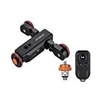 Andoer Motorized Camera Video Dolly with Scale Indication, Electric Track Slider Wireless Remote Control 3 Speed Adjustable Mini Slider Skater for Canon Nikon Sony DSLR Camera iOS Android Smartphone