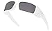 Oakley Gascan Sunglasses (Matte White Frame, Prizm Black Lens) with Country Flag Microbag