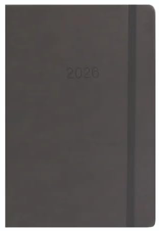 Top Sale 2026 A4 Day Per Page Diary with Hardcover and Matching Ribbon Marker - Black
