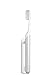 Quip Metal Electric Toothbrush - Electric Brush and Travel Cover Mount (Silver Metal) (bulk packaging)