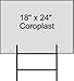 Highway Traffic Supply Corrugated Plastic 4MM White Sign Blanks - 24