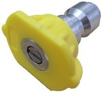 Pressure Washer Sprayer Nozzle Tip 1/4" Size 4.5, Yellow 15 Degree Stainless Steel for 3000 Psi, 3500 Psi, 4000 Psi, 4500 Psi Pressure Washer