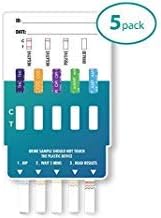 Drug Test Kit 5 Panel for Marijuana, Cocaine, Opiates, Methamphetamine and Amphetamine (5 Pack)