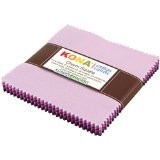 Robert Kaufman 5in Squares Kona Cotton Fancy Florals 42pcs