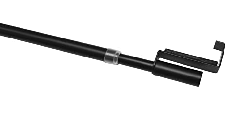 Gardinia Tension Curtain Bracket, Matte Black, Diameter 7/9 mm, 60-90 cm