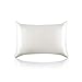 ALASKA BEAR Luxurious 25 Momme Silk Pillowcase, 100% Mulberry Silk Pillow Case Cover, Standard (1, Ivory(Natural Undyed White))