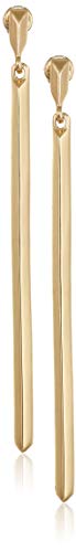 BCBG Generation 12k Linear Bar Drop Earrings