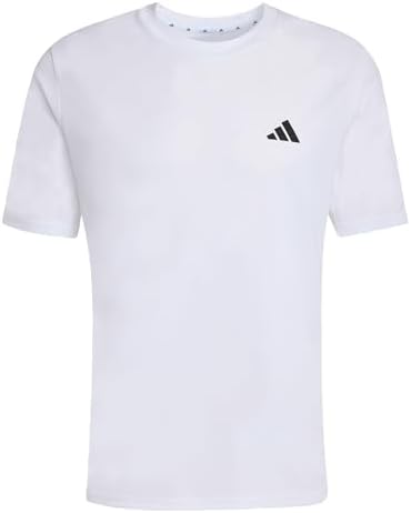 Herren Workout Essentials Base Shirt, White, M