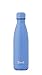 S'well Vacuum Insulated Stainless Steel Water Bottle, 17 oz, Monaco Blue with matching cap