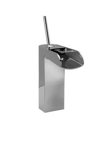 Aqua Brass Midsize Single Hole Lavatory Faucet W Pop Up Drain