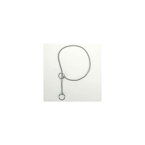 Guardian Gear X-Fine Chrome Snake-Chain Dog Collar, 12"